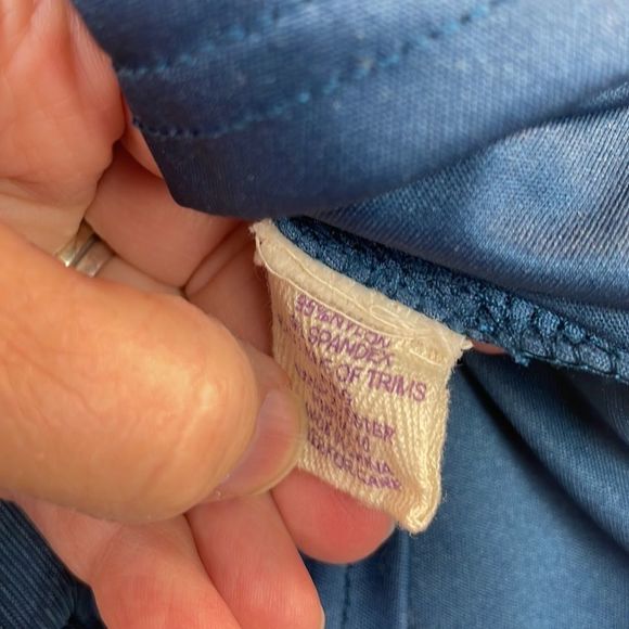 Altar’d State Sheer Sleeveless Flowing Dress Lace Detailing Blue Size Large - Picture 8 of 12